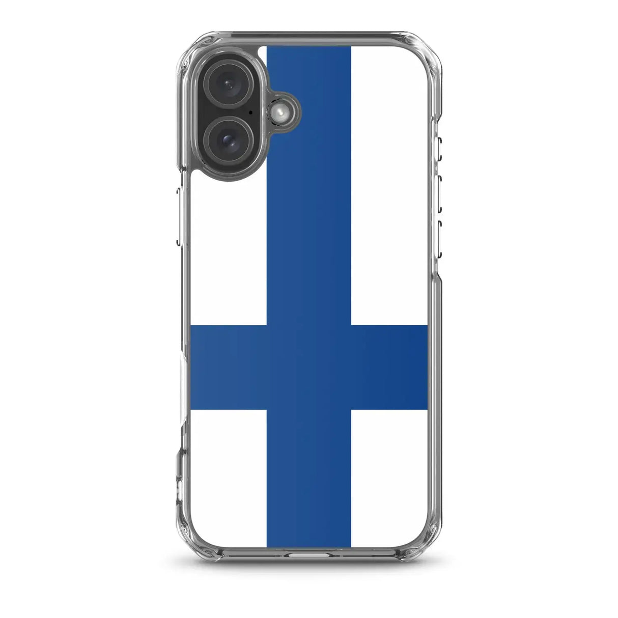 Coque iphone drapeau finlande souple antichoc transparente