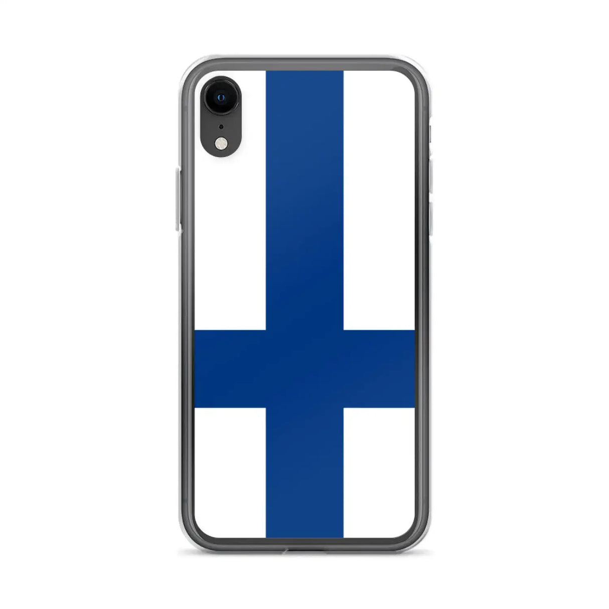 Coque iphone drapeau finlande souple antichoc transparente