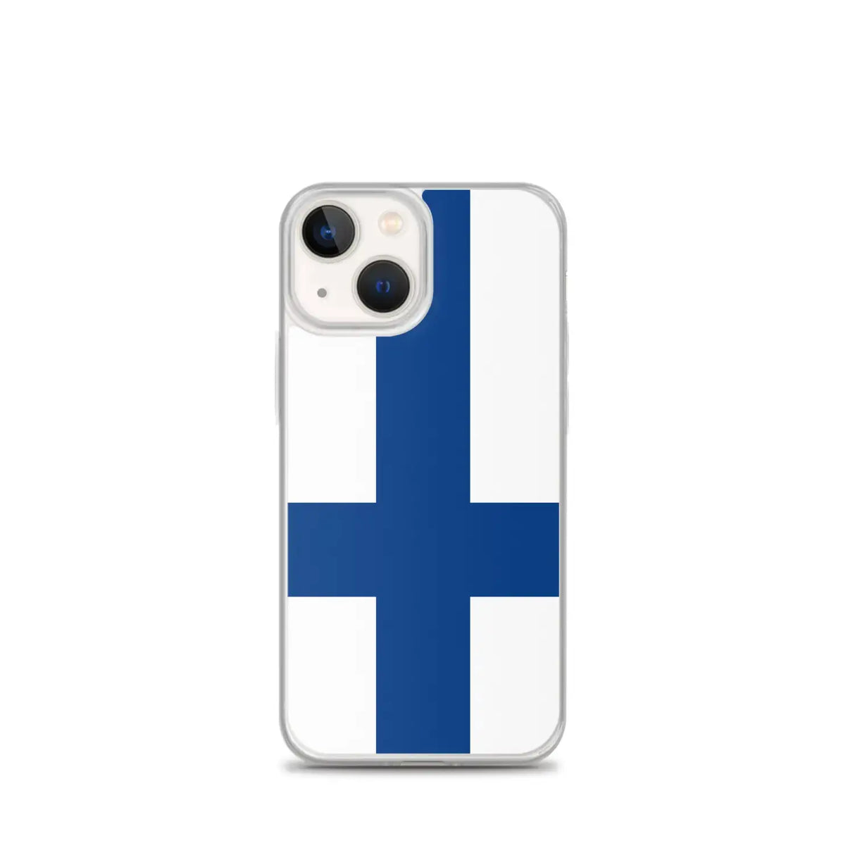 Coque iphone drapeau finlande souple antichoc transparente