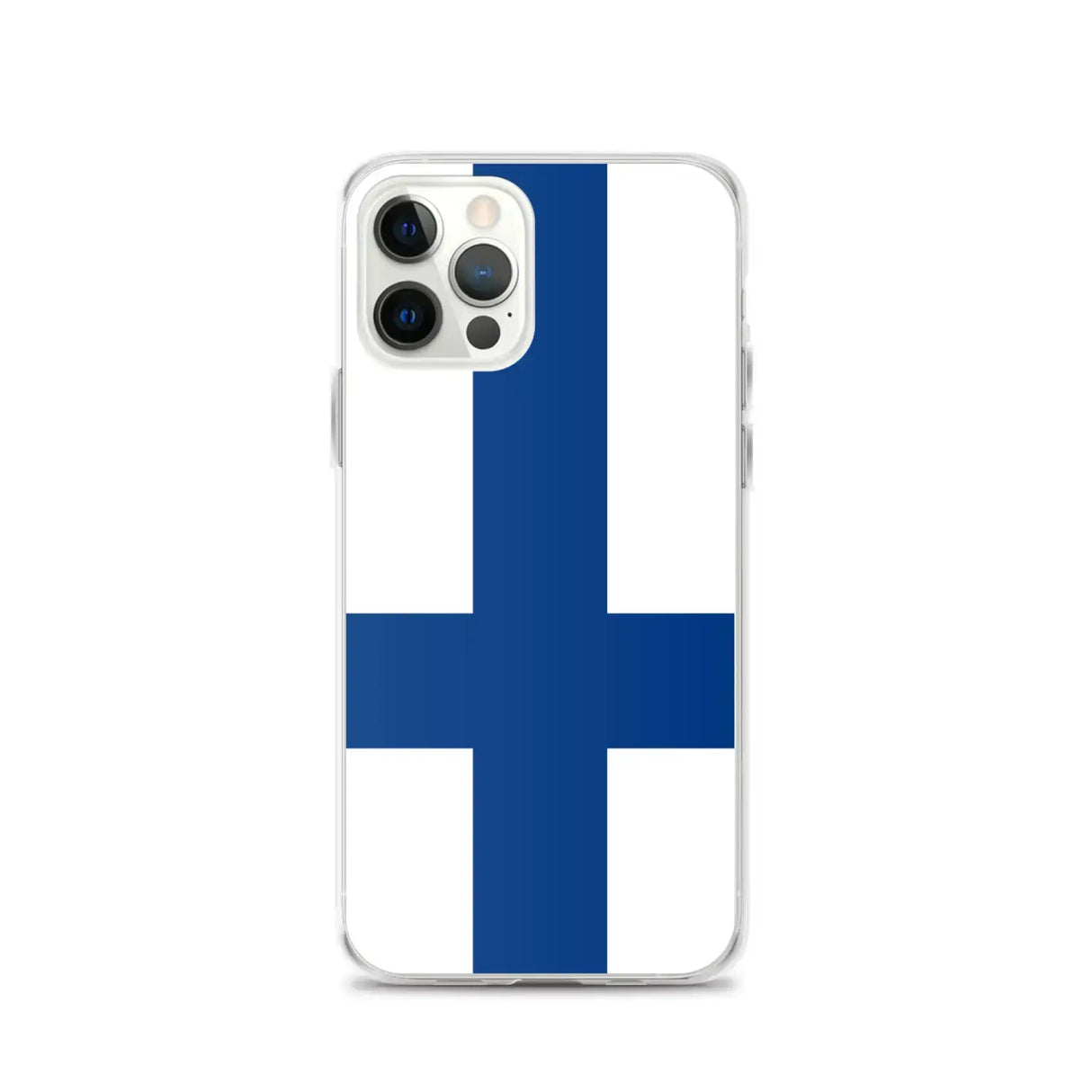 Coque iphone drapeau finlande souple antichoc transparente