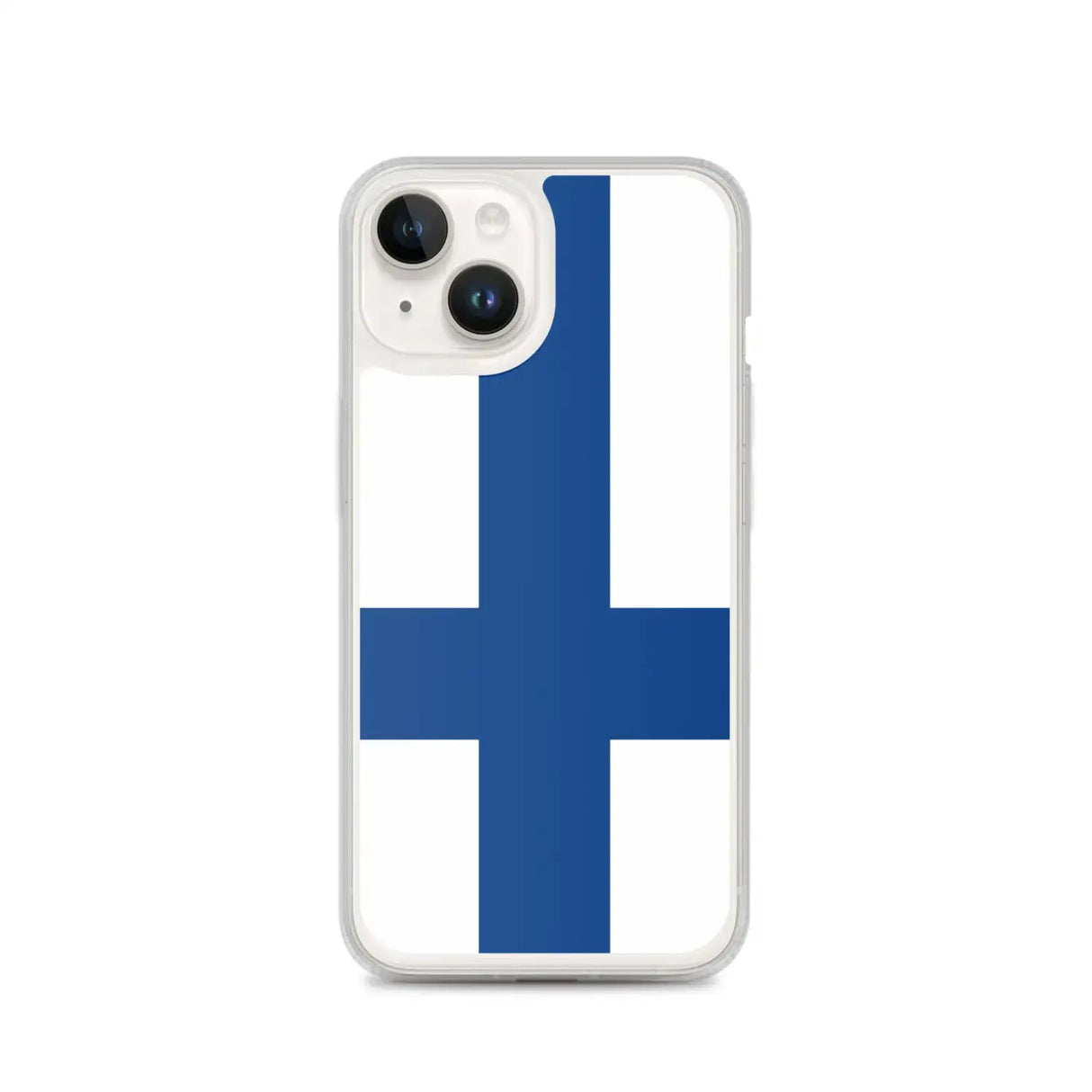 Coque iphone drapeau finlande souple antichoc transparente