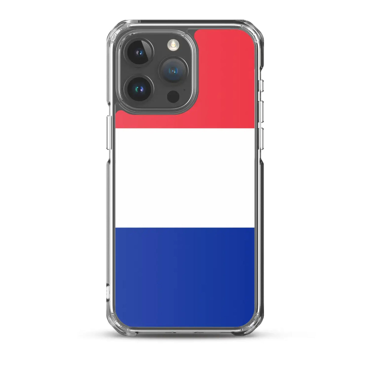 Coque iphone drapeau france souple transparente antichoc