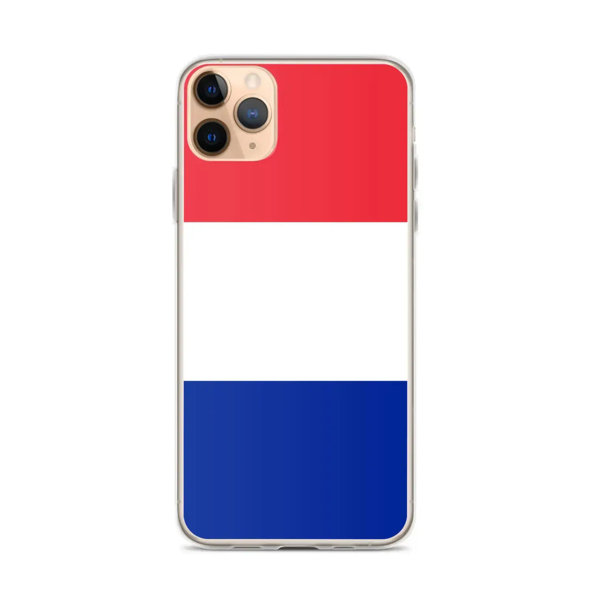 Coque iphone drapeau france souple transparente antichoc