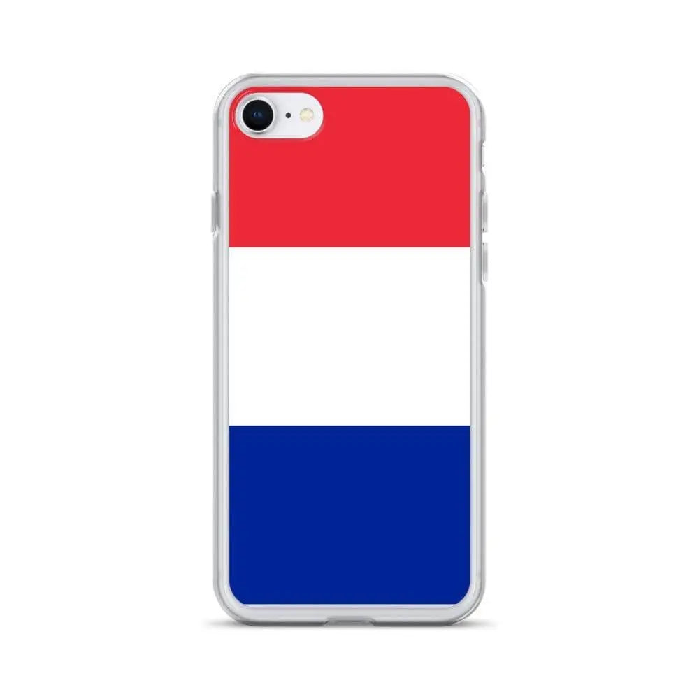 Coque iphone drapeau france souple transparente antichoc