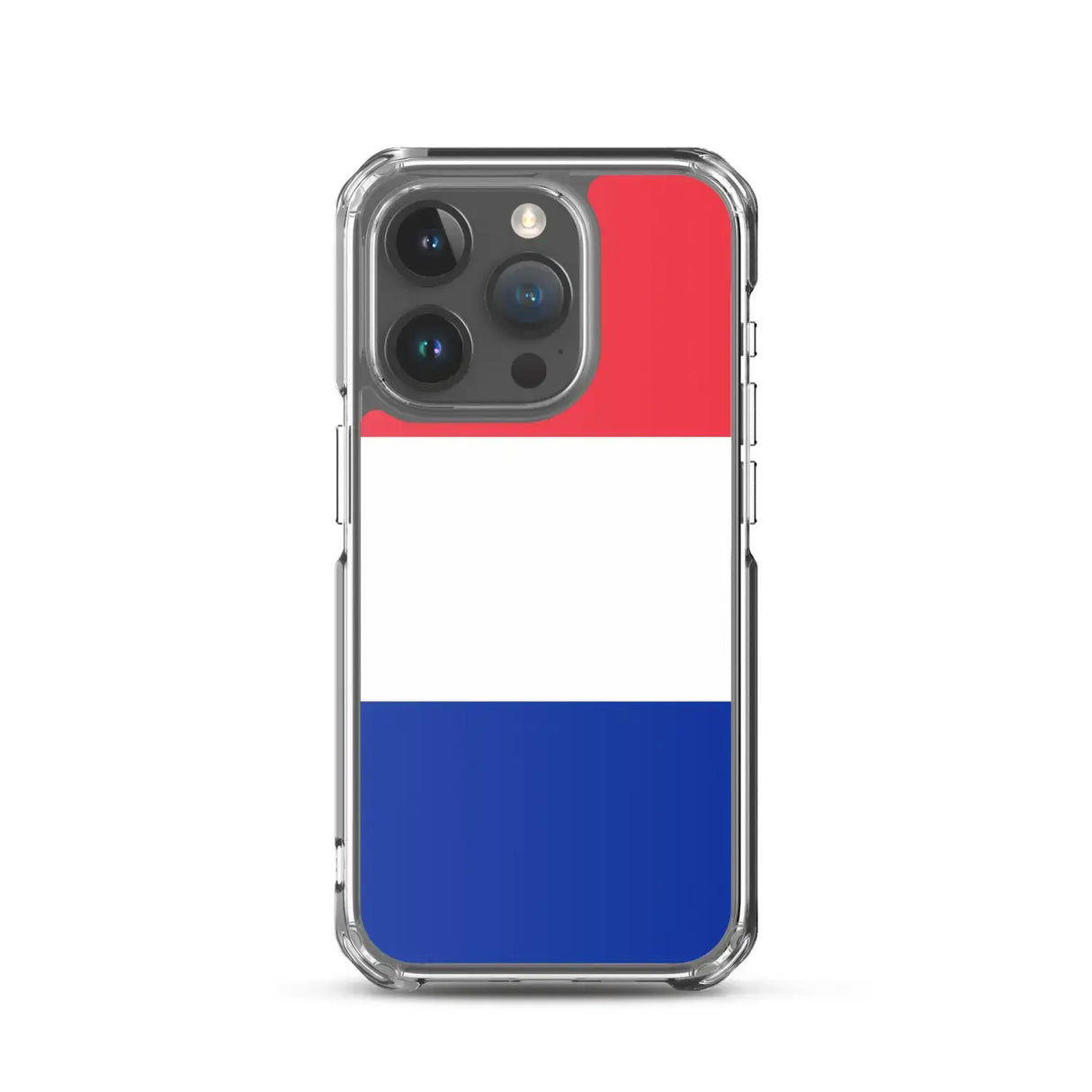 Coque iphone drapeau france souple transparente antichoc