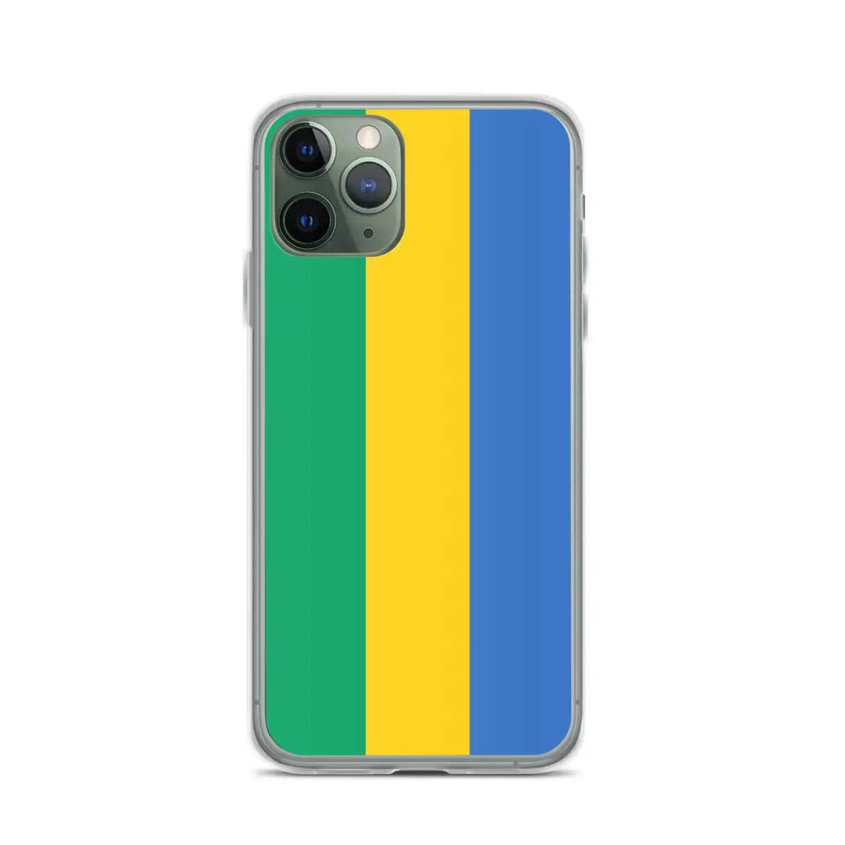 Coque iphone drapeau gabon souple transparente antichoc
