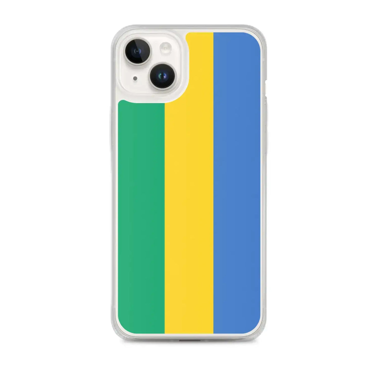 Coque iphone drapeau gabon souple transparente antichoc