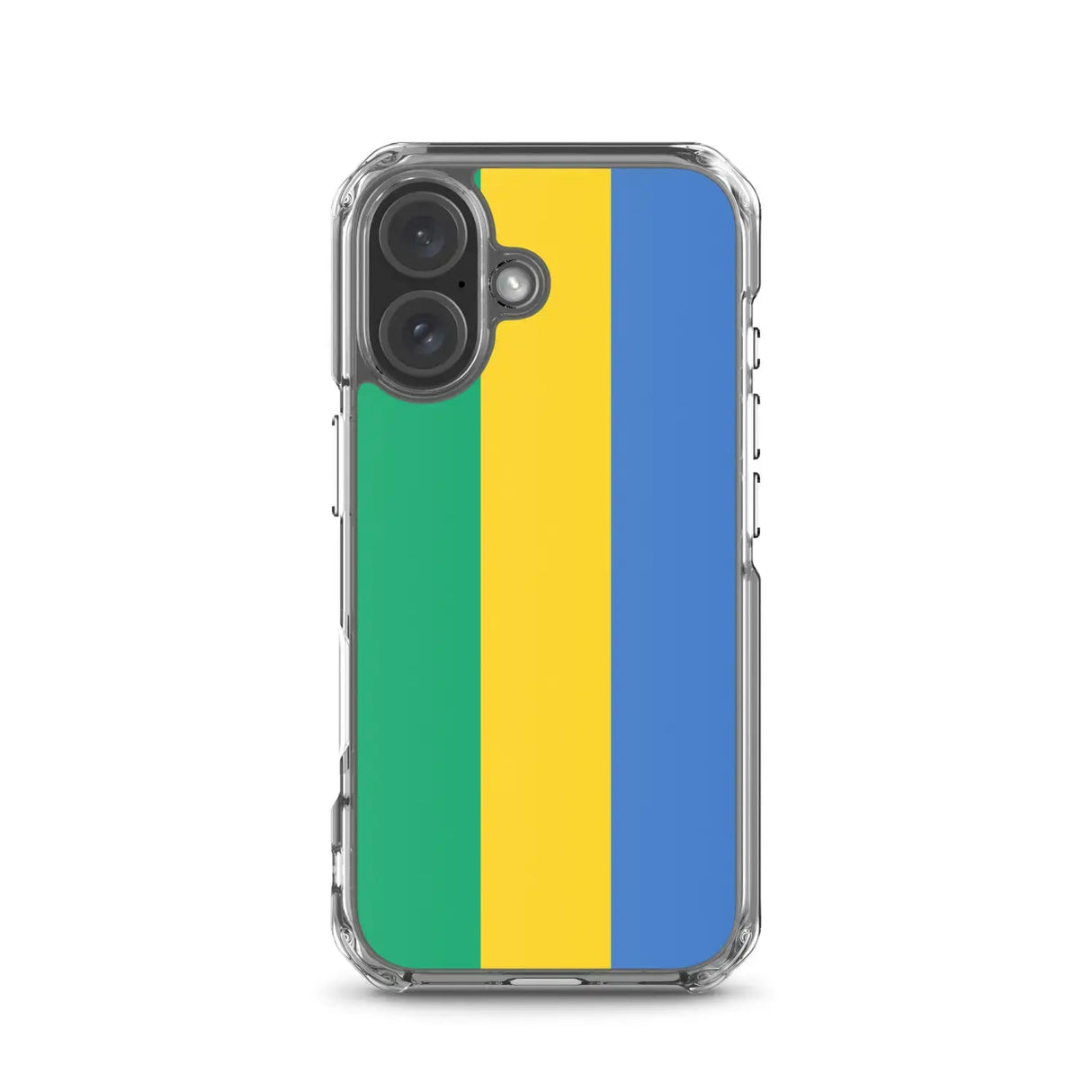 Coque iphone drapeau gabon souple transparente antichoc