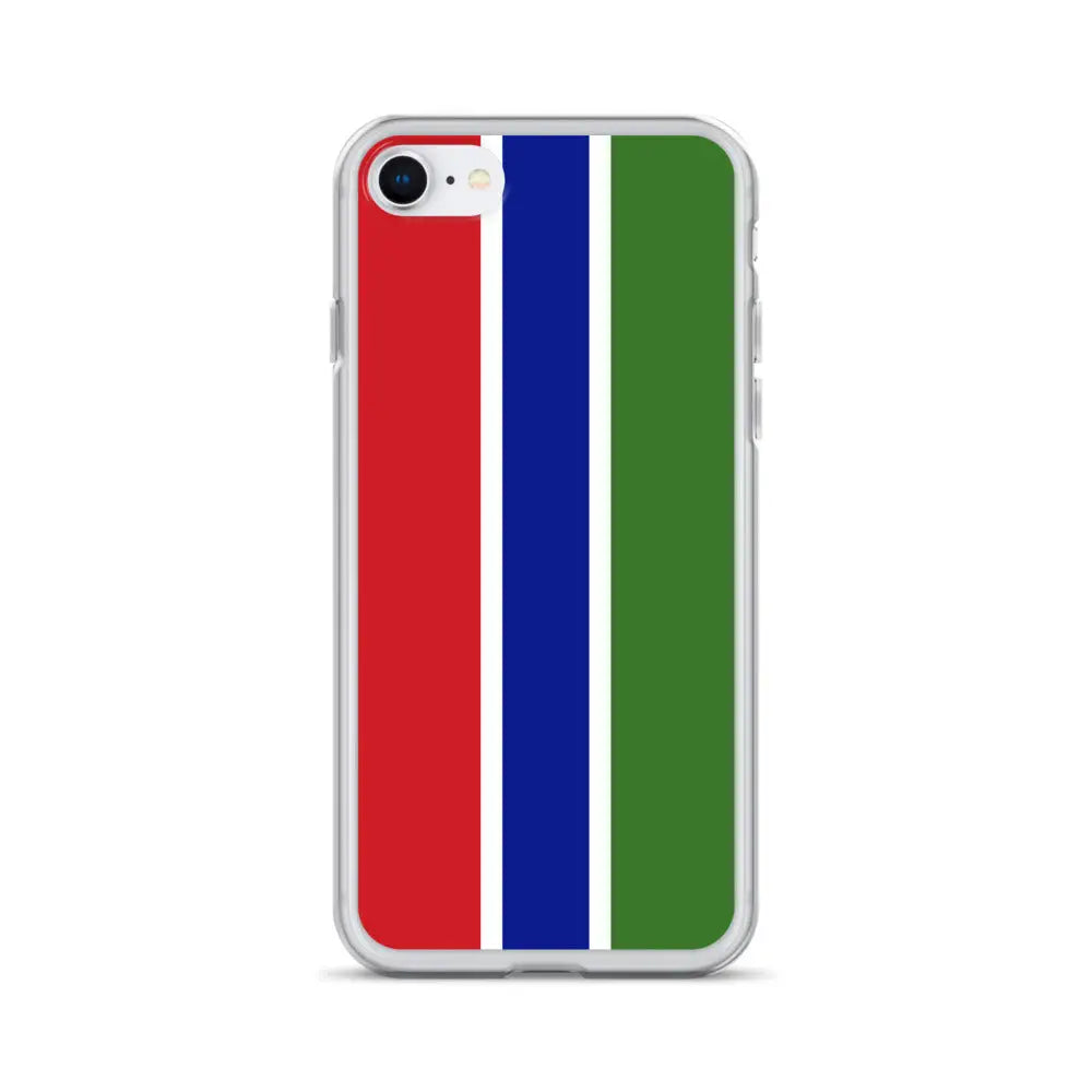 Coque iphone drapeau gambie souple résistante antichoc