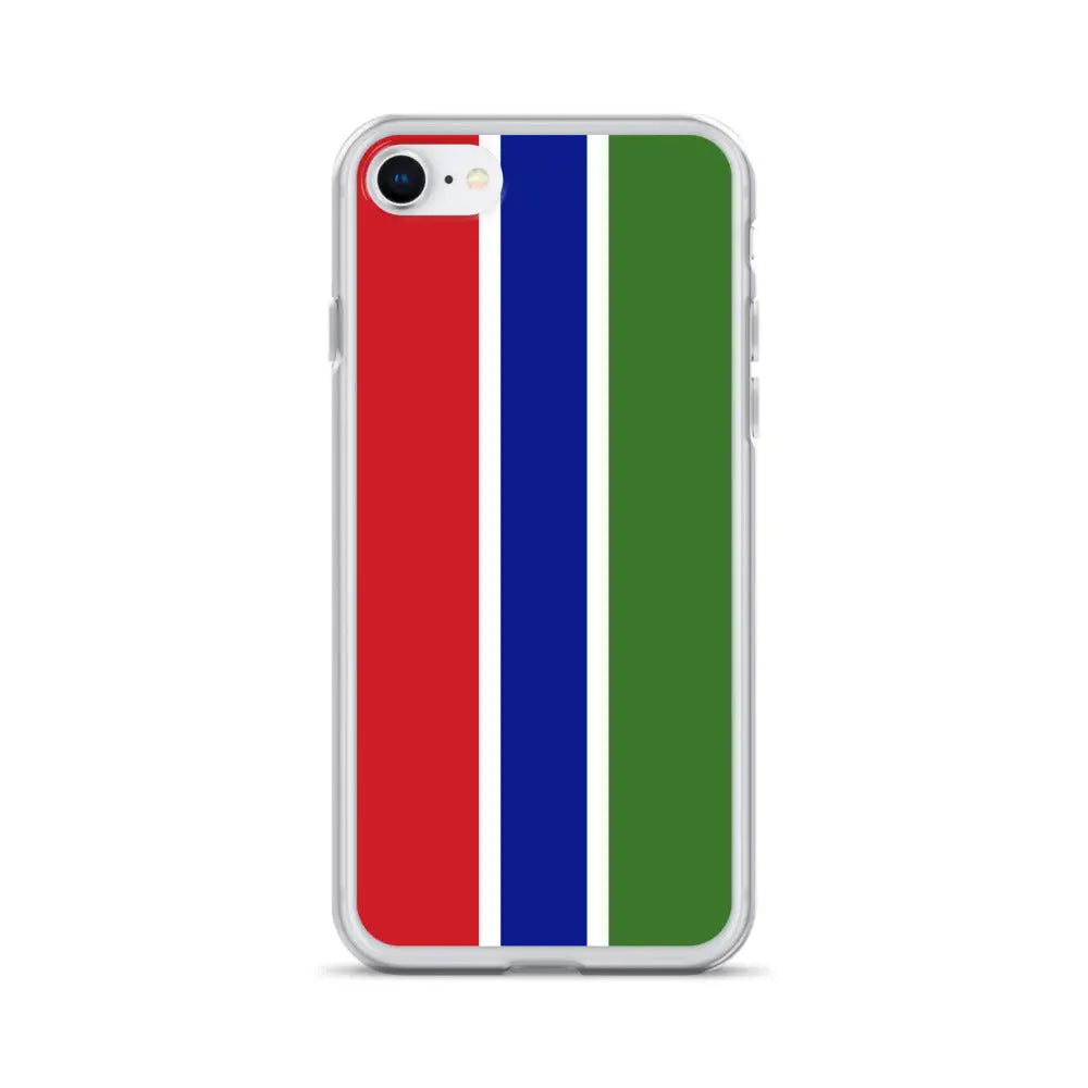 Coque iphone drapeau gambie souple résistante antichoc