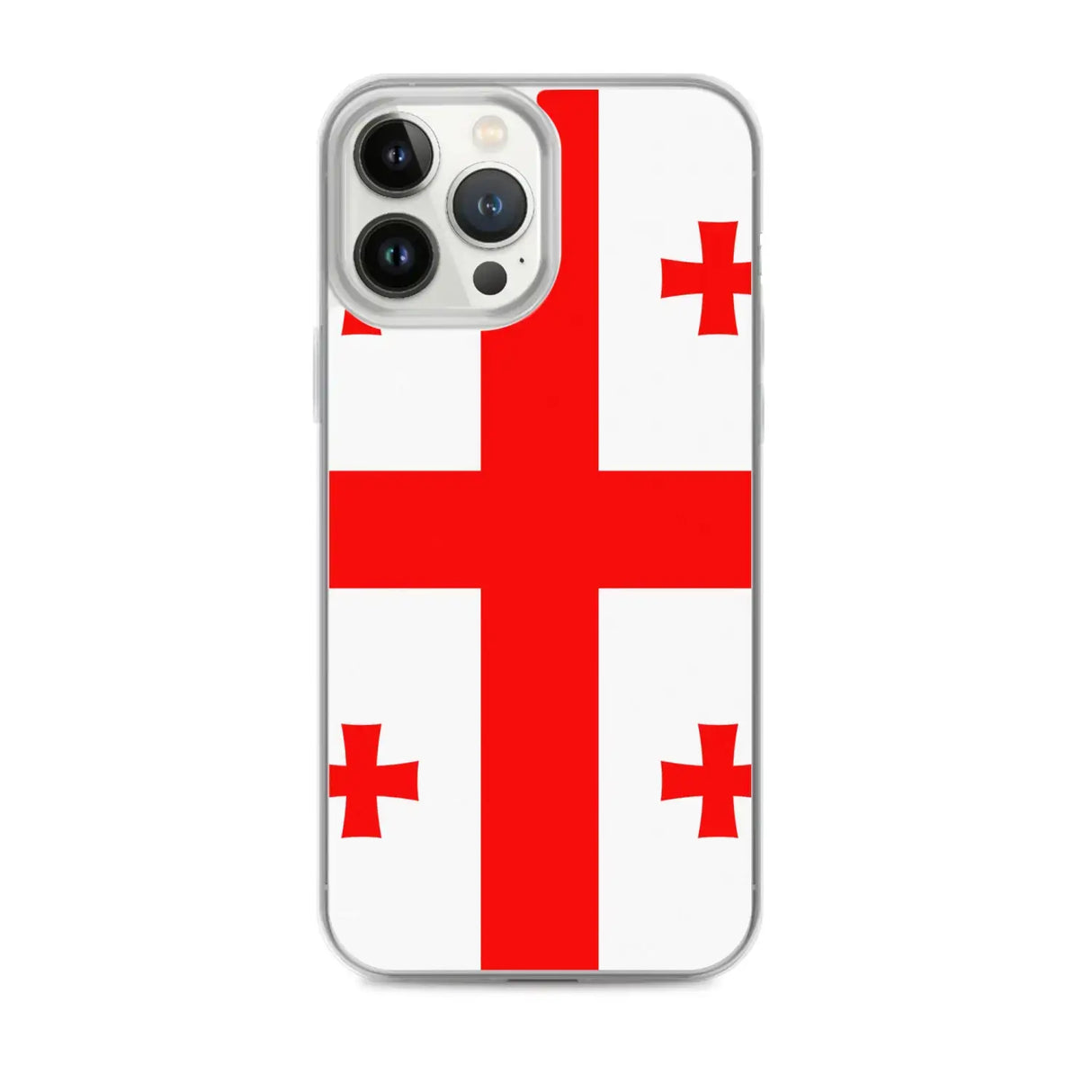 Coque iphone drapeau géorgie souple antichoc transparente