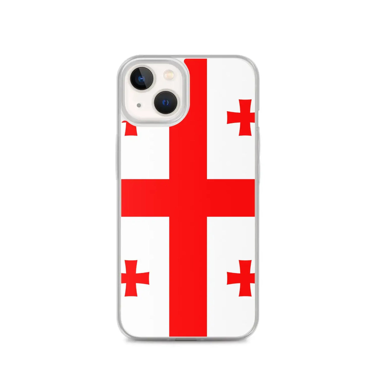Coque iphone drapeau géorgie souple antichoc transparente