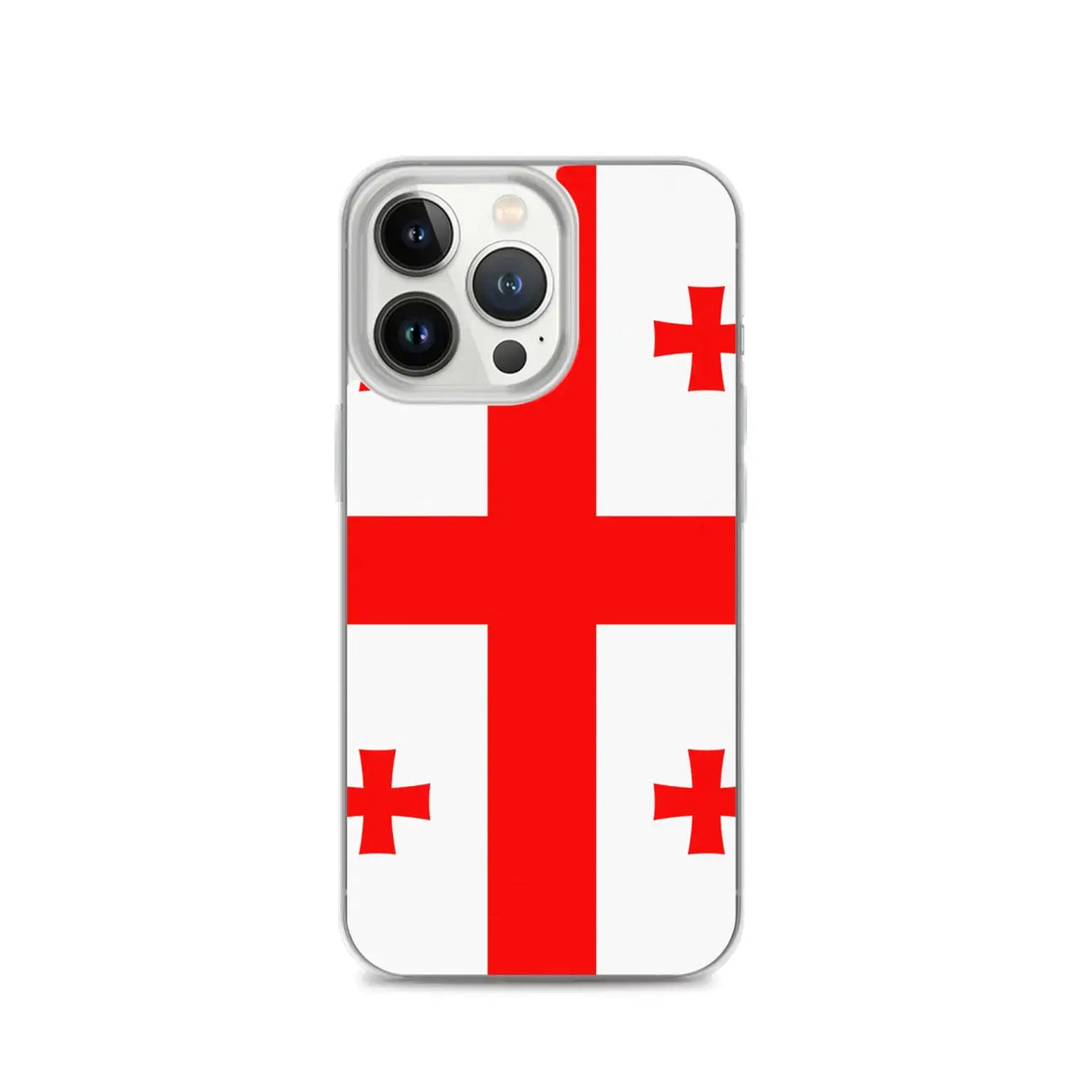 Coque iphone drapeau géorgie souple antichoc transparente