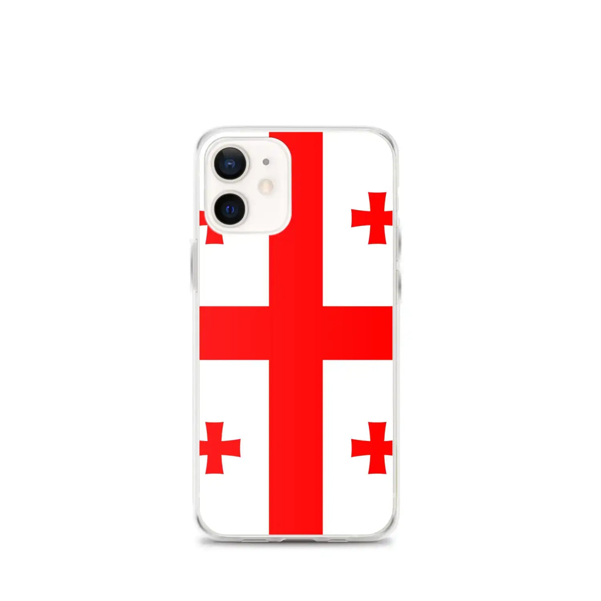 Coque iphone drapeau géorgie souple antichoc transparente