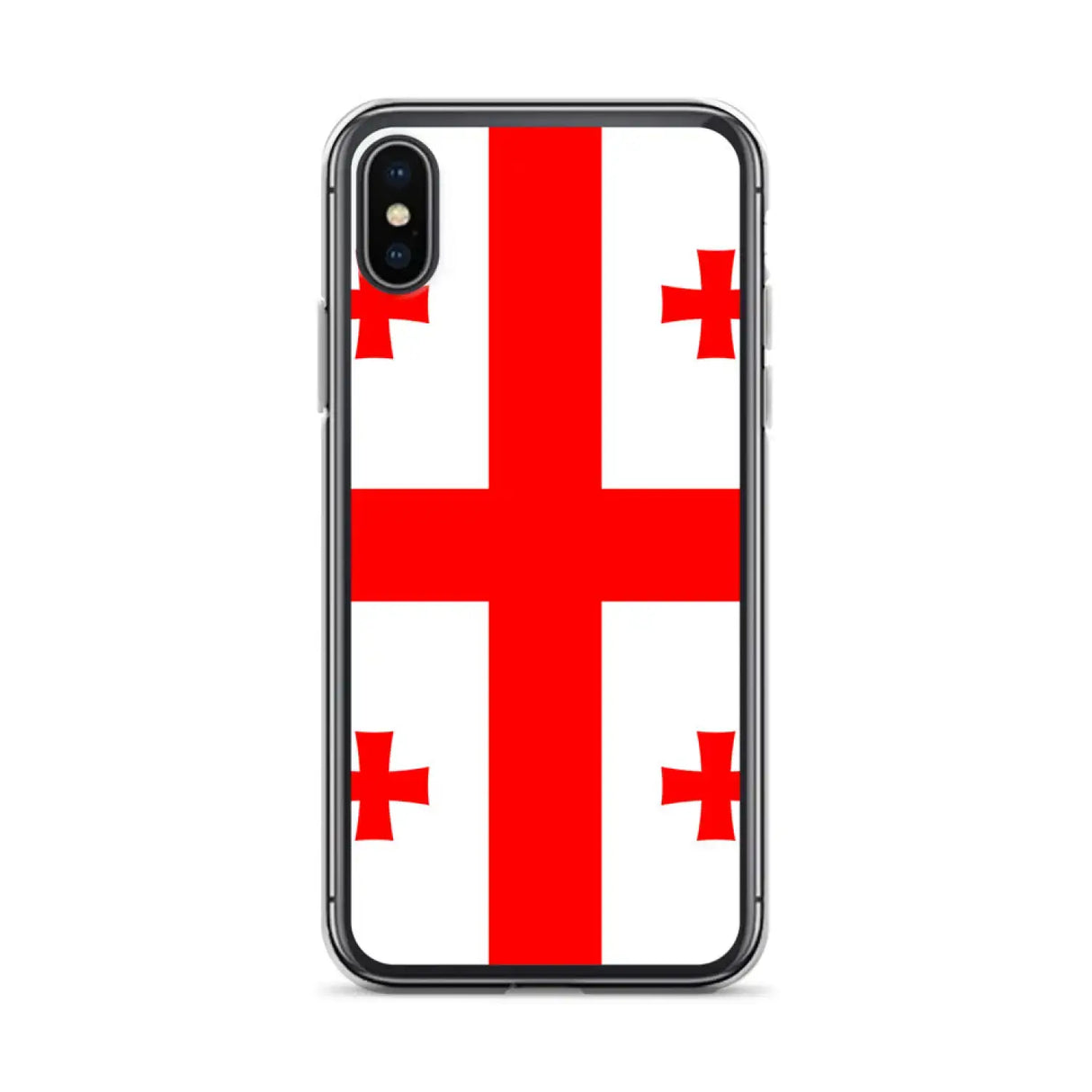 Coque iphone drapeau géorgie souple antichoc transparente