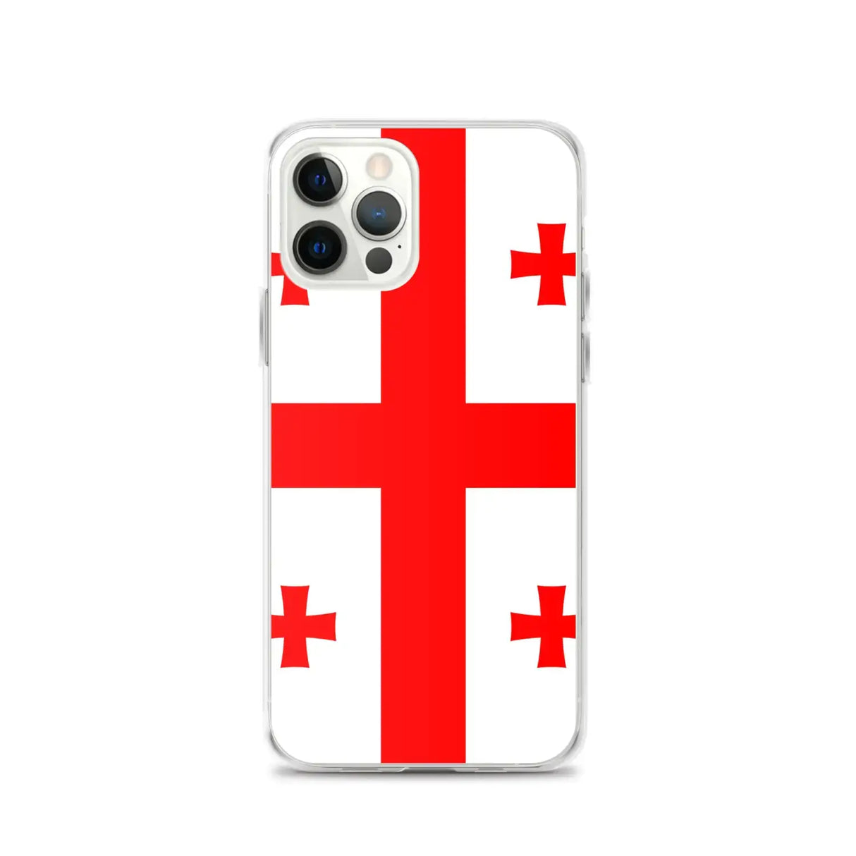 Coque iphone drapeau géorgie souple antichoc transparente