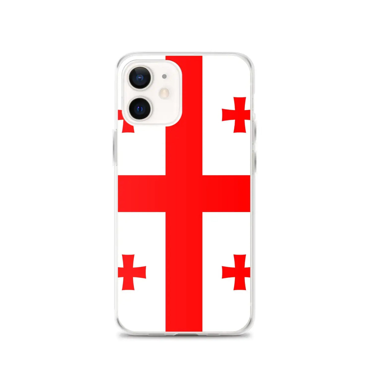 Coque iphone drapeau géorgie souple antichoc transparente