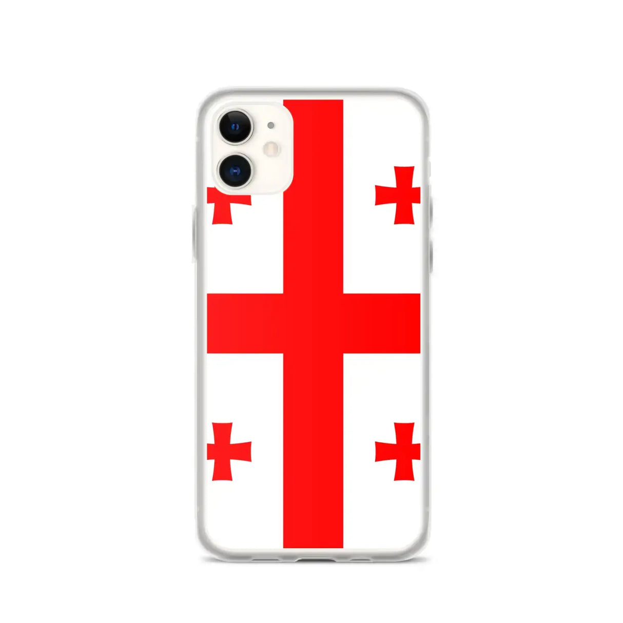 Coque iphone drapeau géorgie souple antichoc transparente