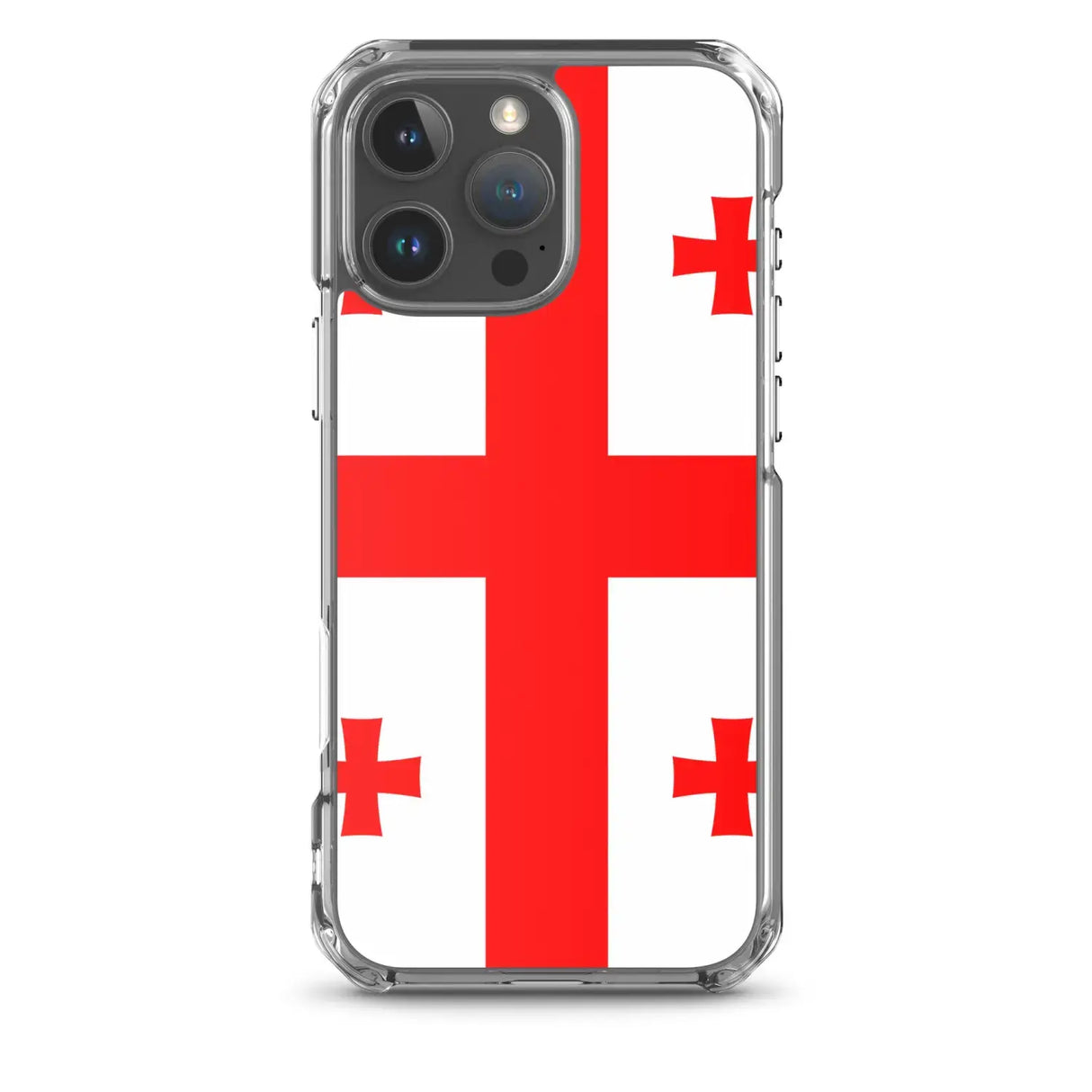Coque iphone drapeau géorgie souple antichoc transparente