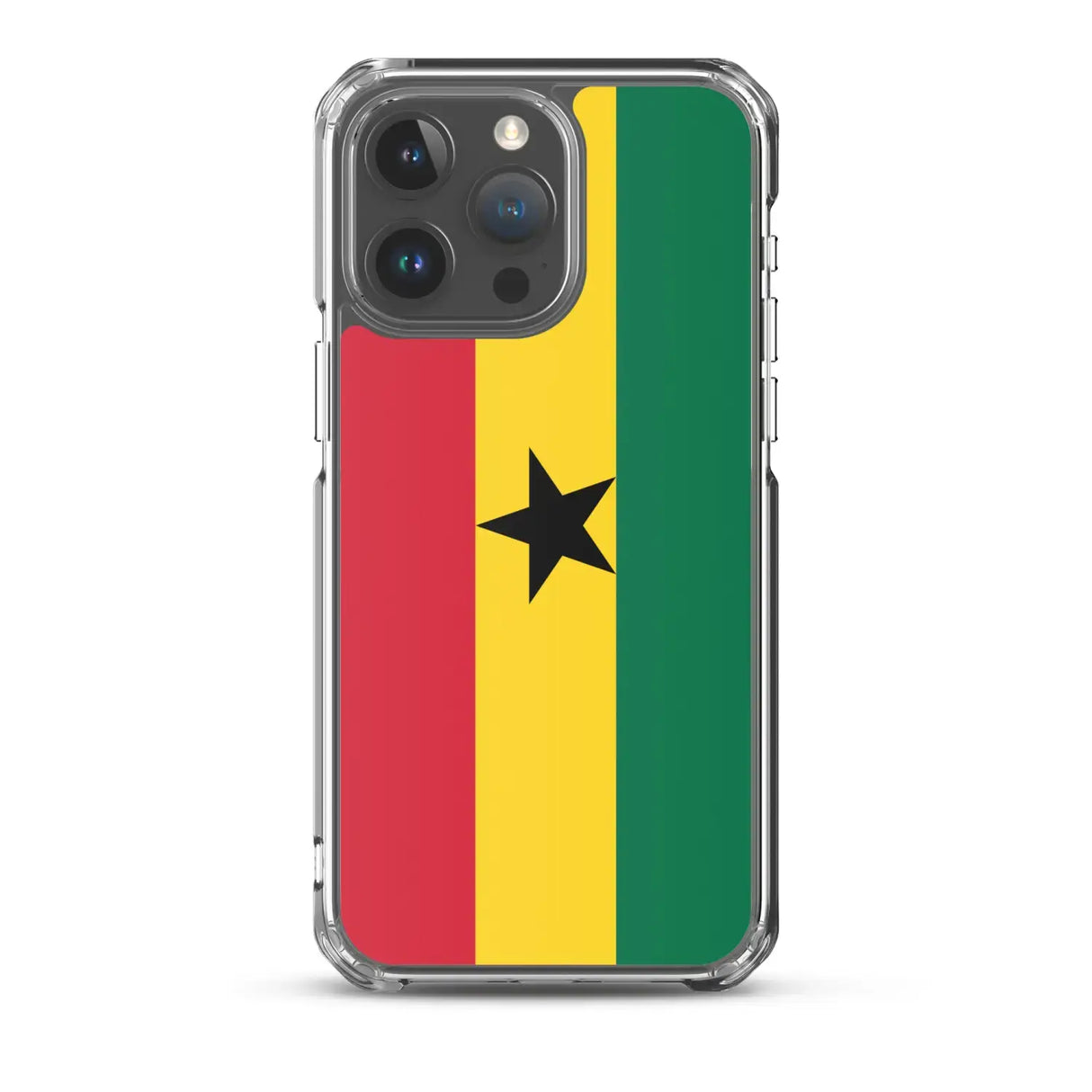 Coque iphone drapeau ghana souple antichoc transparente