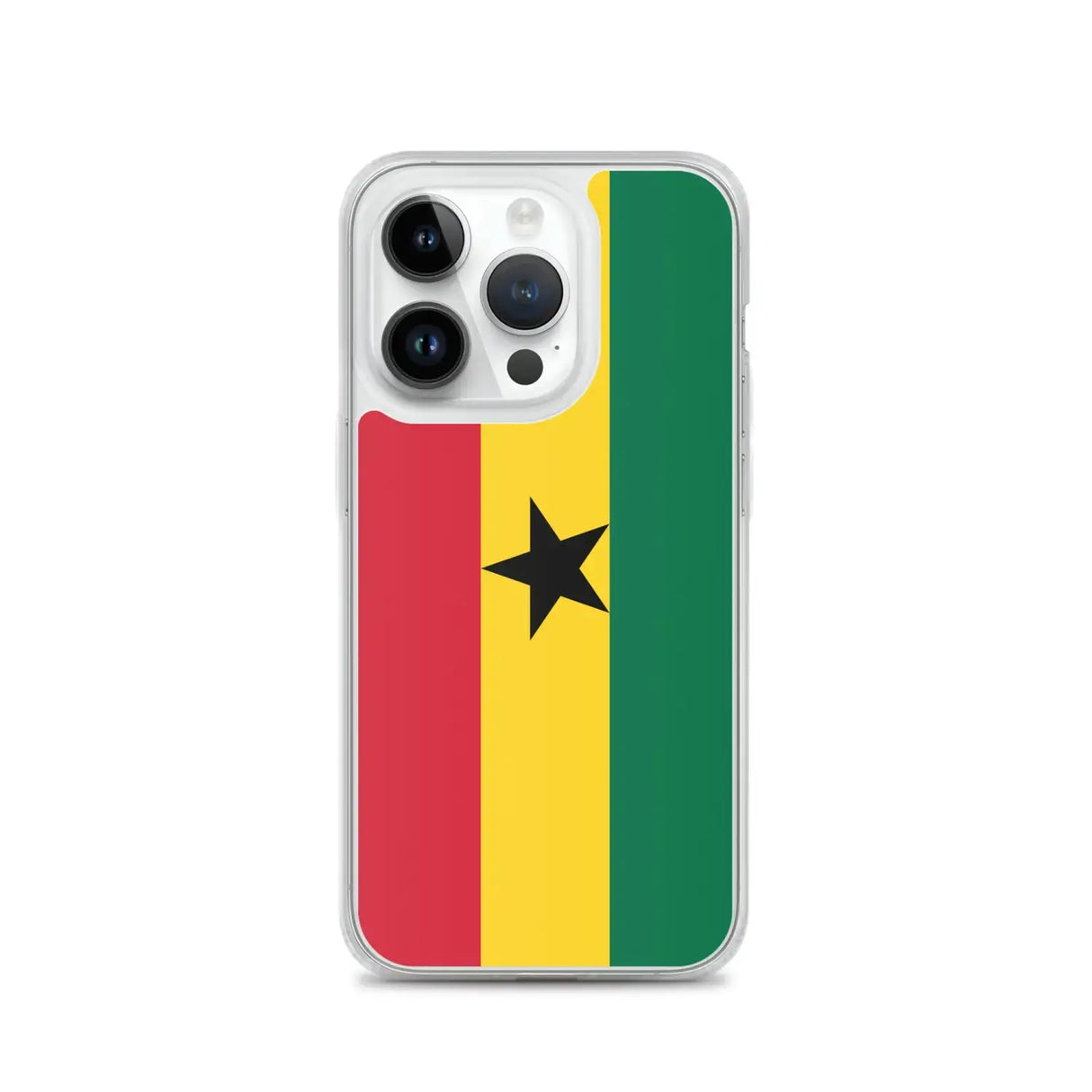 Coque iphone drapeau ghana souple antichoc transparente