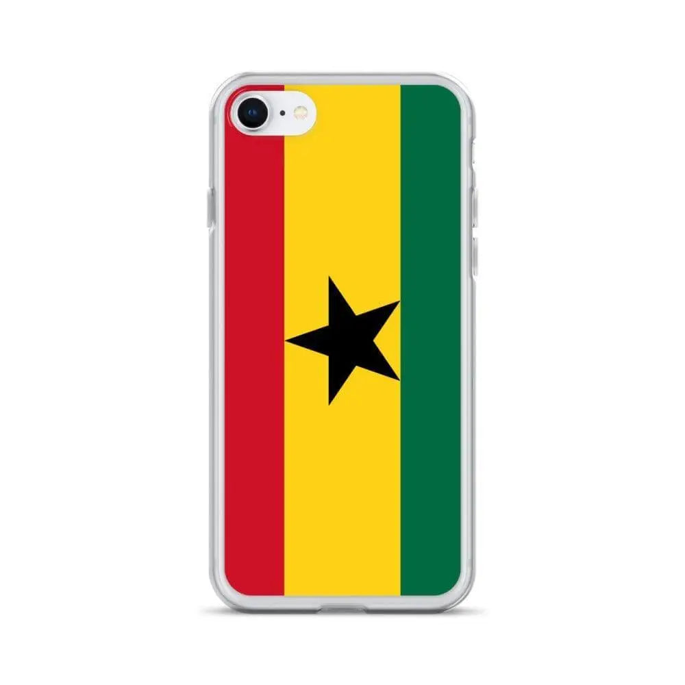 Coque iphone drapeau ghana souple antichoc transparente