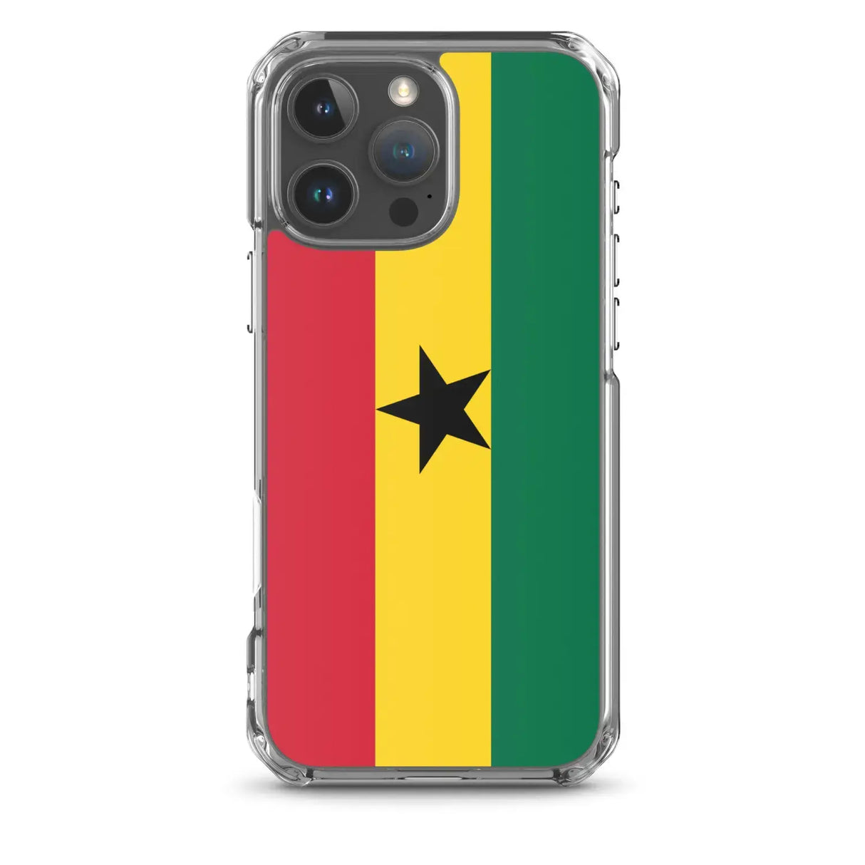 Coque iphone drapeau ghana souple antichoc transparente
