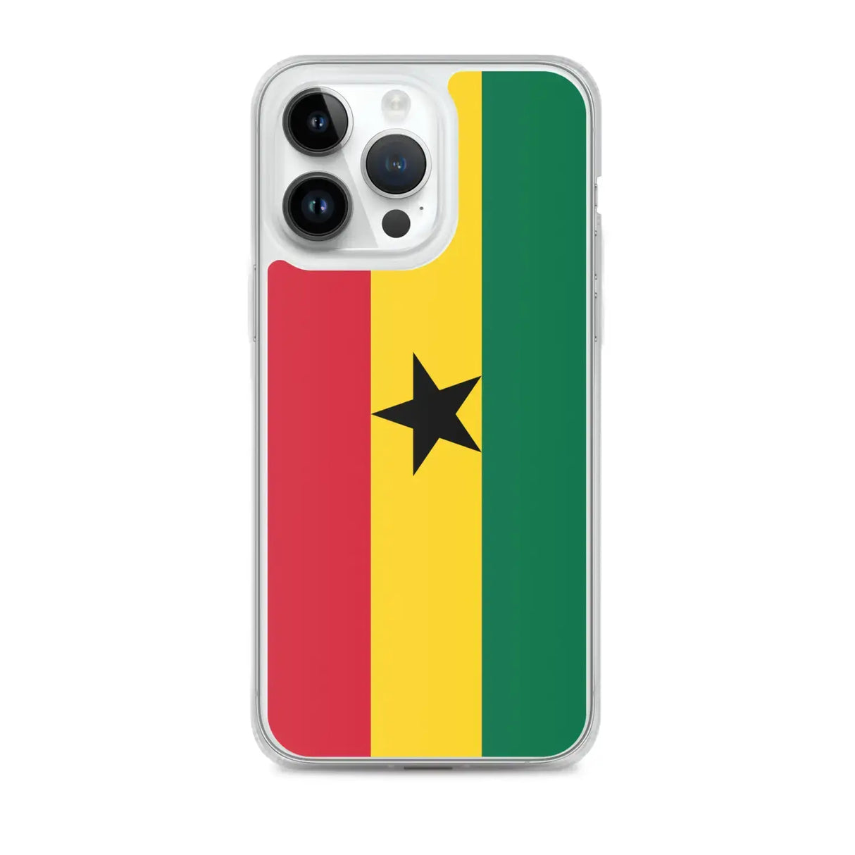 Coque iphone drapeau ghana souple antichoc transparente