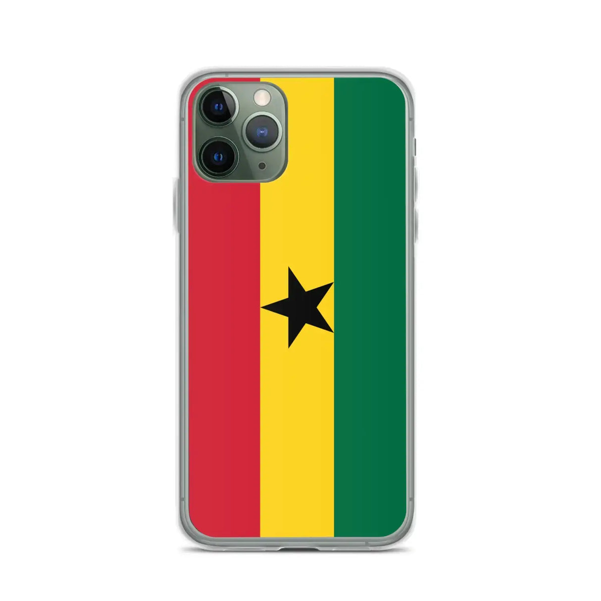 Coque iphone drapeau ghana souple antichoc transparente