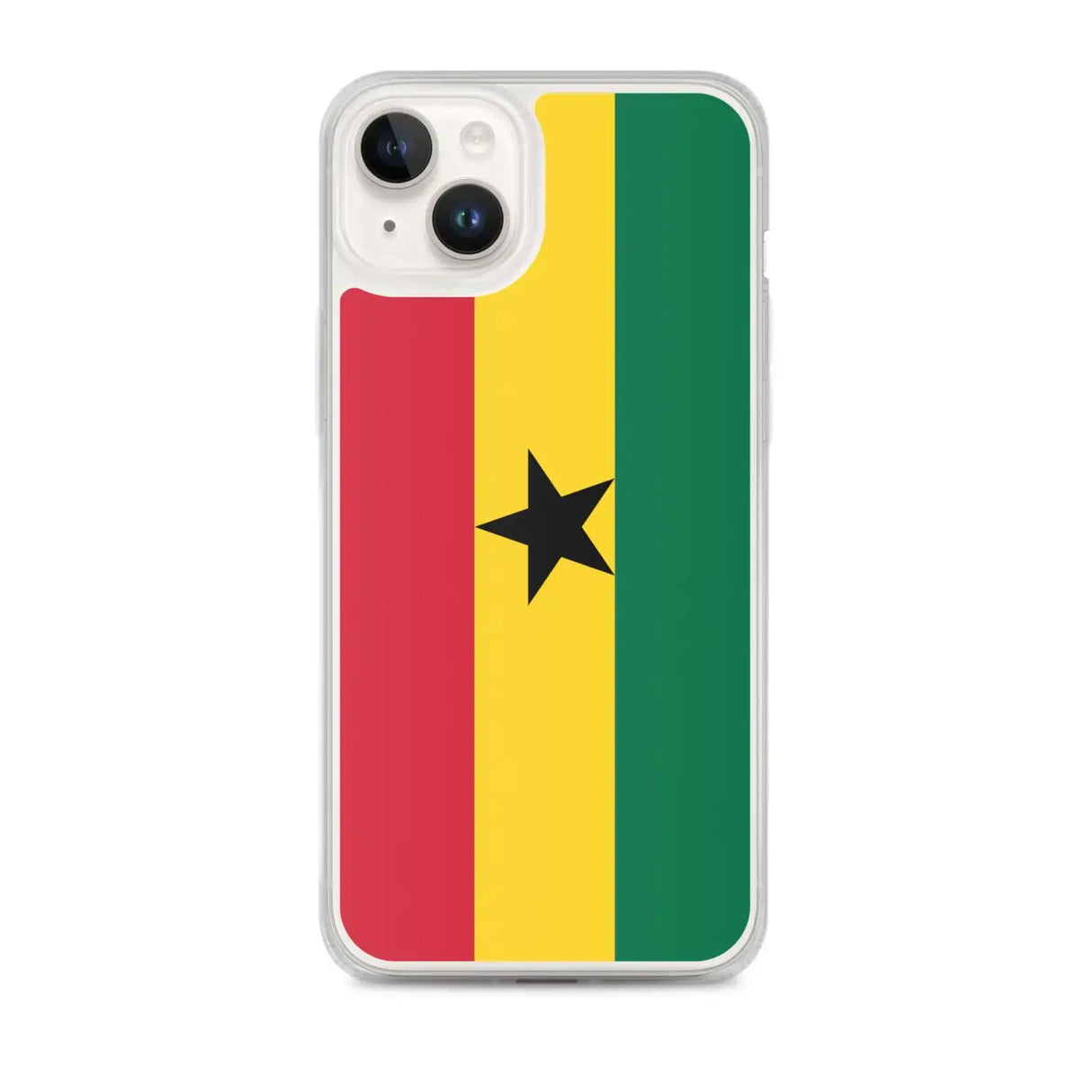 Coque iphone drapeau ghana souple antichoc transparente