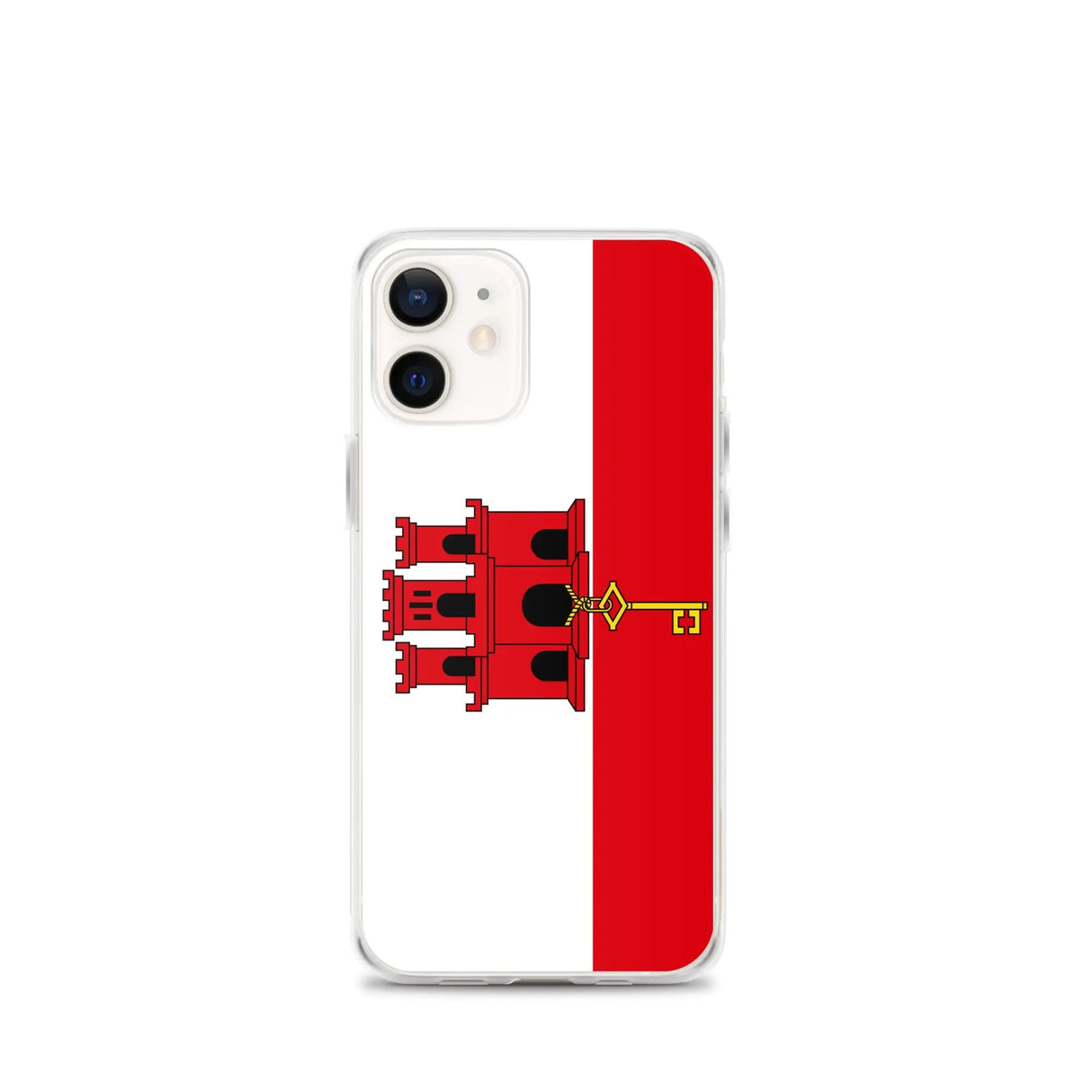 Coque iphone drapeau gibraltar souple antichoc transparente