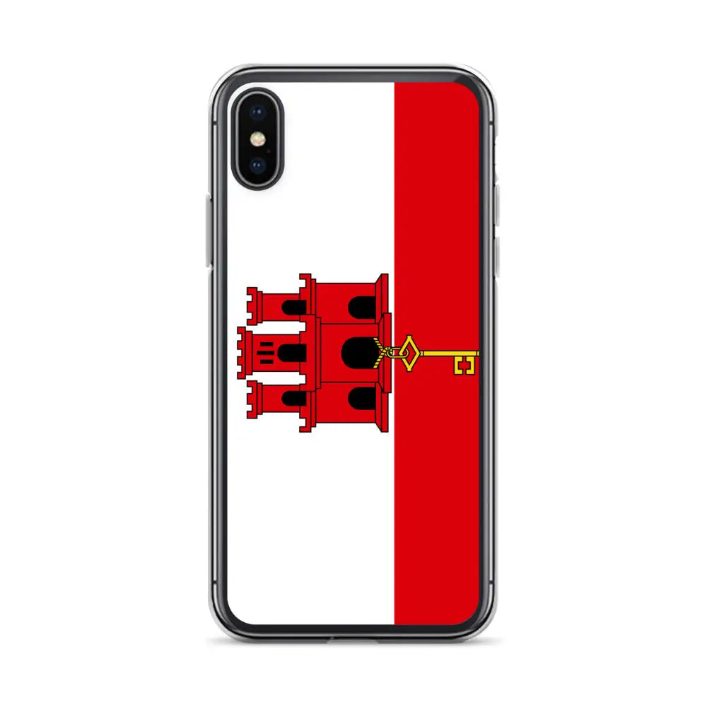 Coque iphone drapeau gibraltar souple antichoc transparente