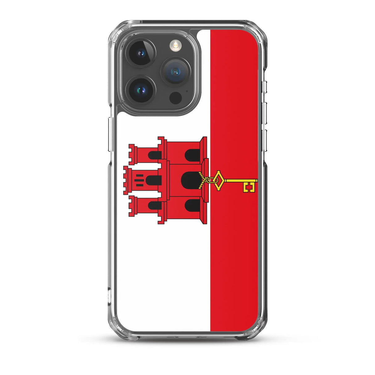 Coque iphone drapeau gibraltar souple antichoc transparente