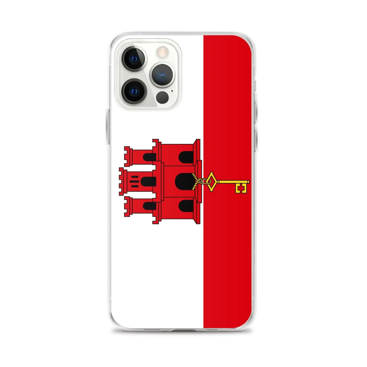 Coque iphone drapeau gibraltar souple antichoc transparente