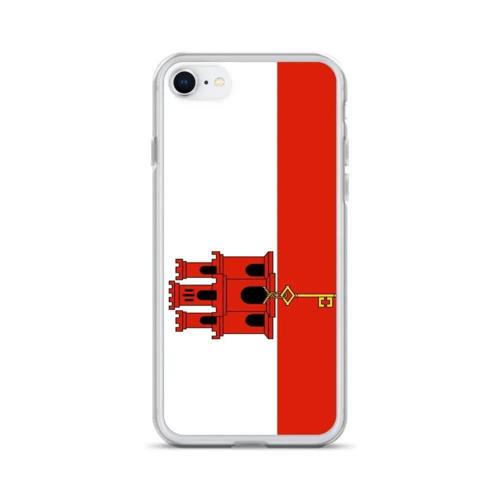 Coque iphone drapeau gibraltar souple antichoc transparente
