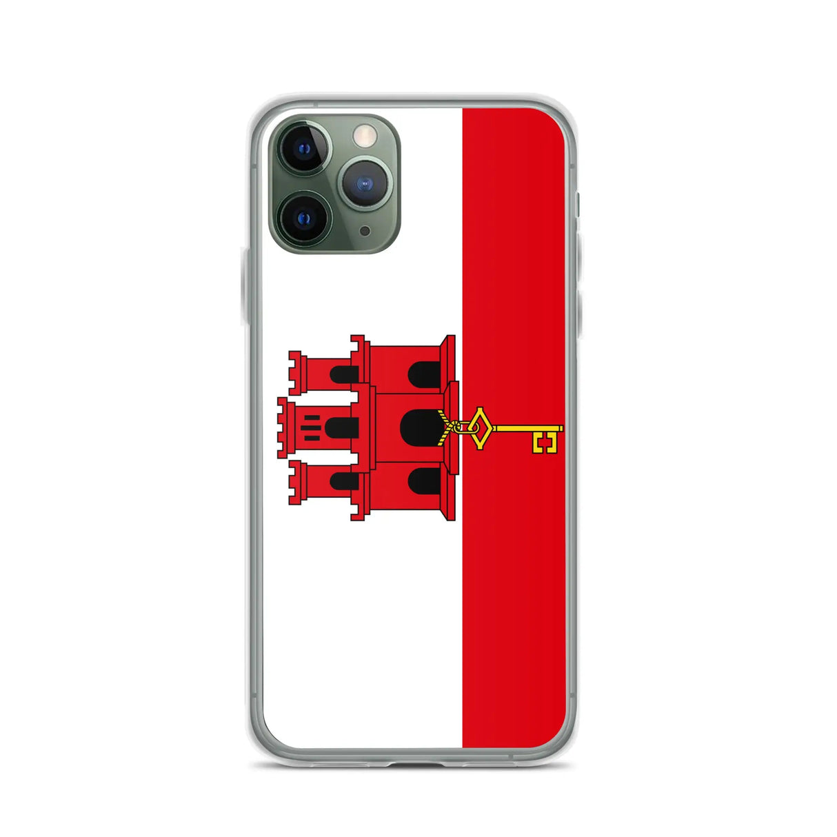 Coque iphone drapeau gibraltar souple antichoc transparente