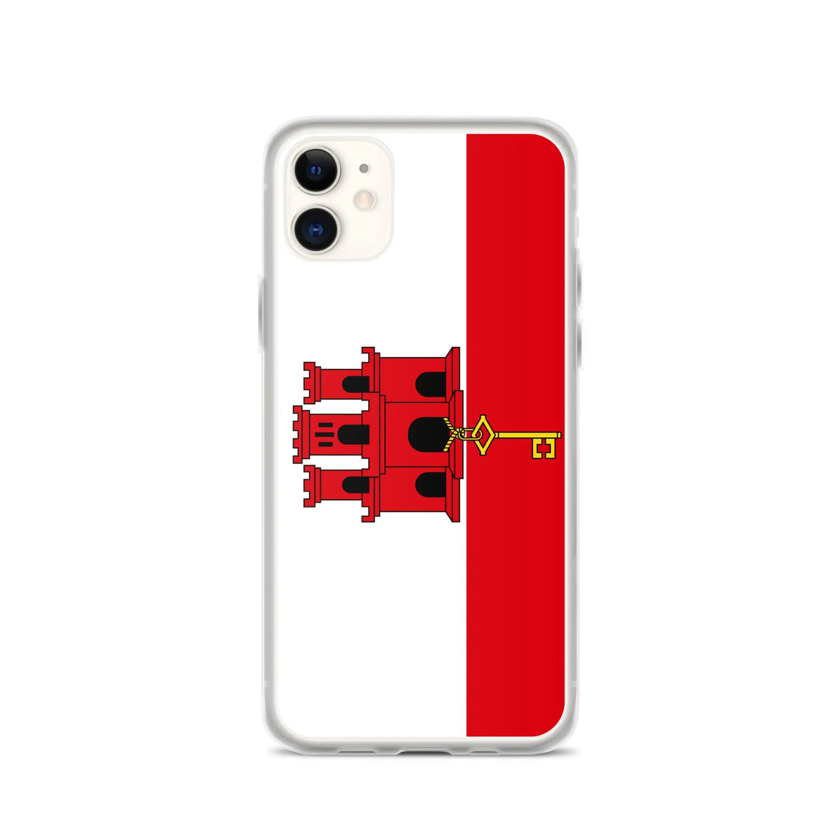 Coque iphone drapeau gibraltar souple antichoc transparente