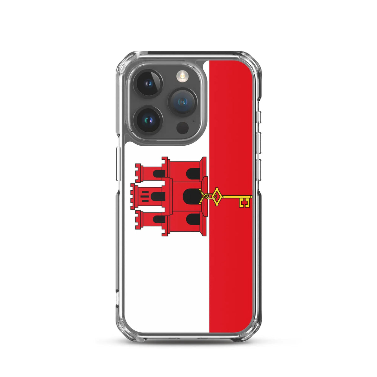 Coque iphone drapeau gibraltar souple antichoc transparente
