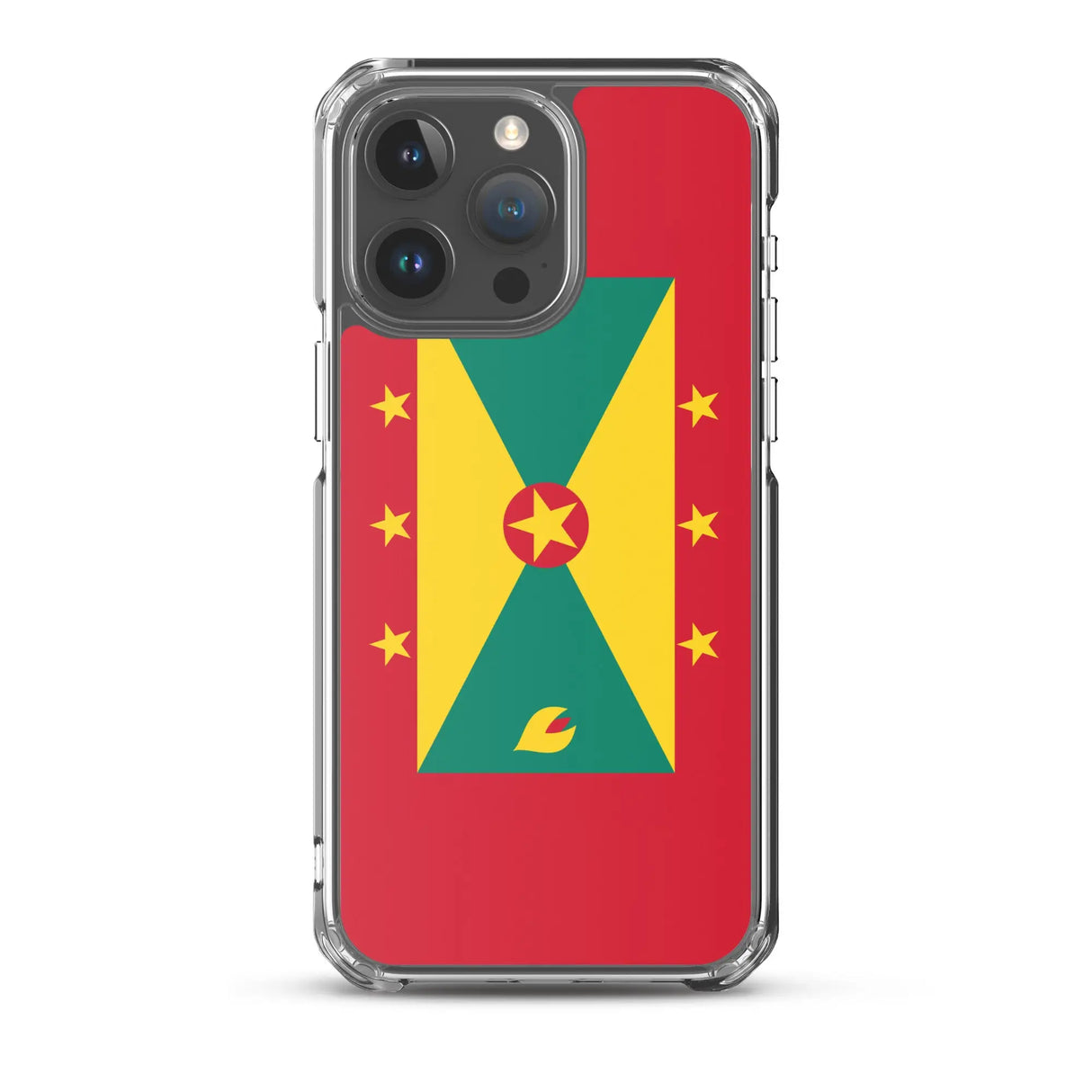 Coque iphone drapeau grenade souple antichoc transparente