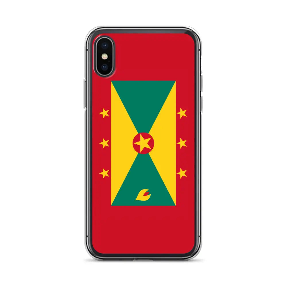 Coque iphone drapeau grenade souple antichoc transparente