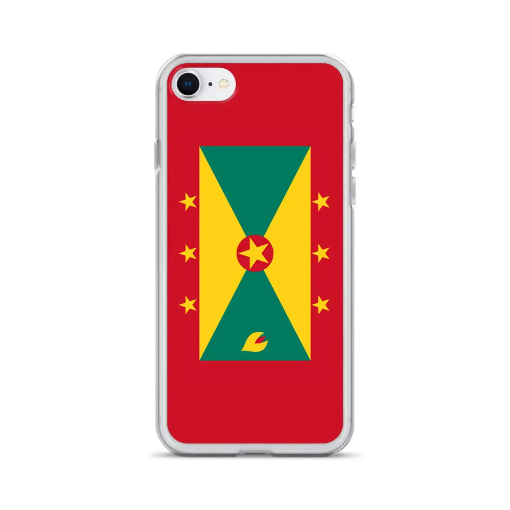 Coque iphone drapeau grenade souple antichoc transparente