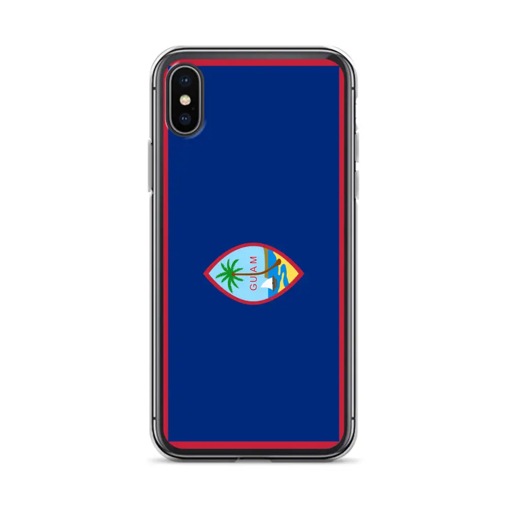 Coque iphone drapeau guam souple antichoc transparente