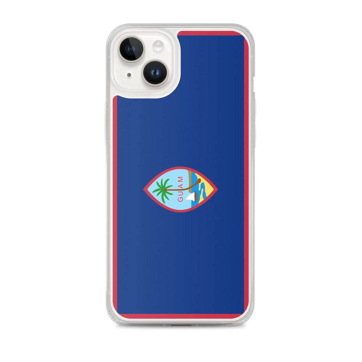 Coque iphone drapeau guam souple antichoc transparente
