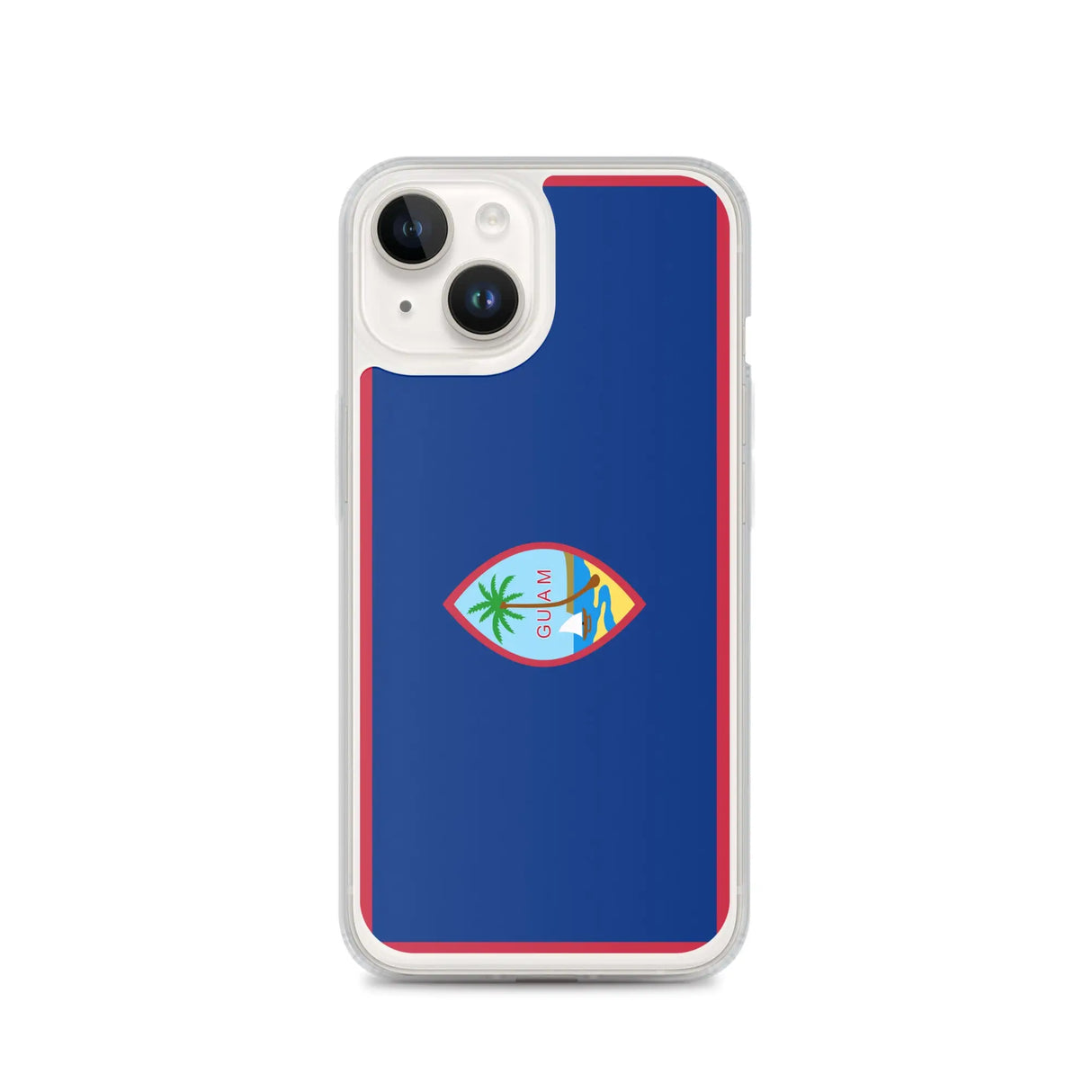 Coque iphone drapeau guam souple antichoc transparente