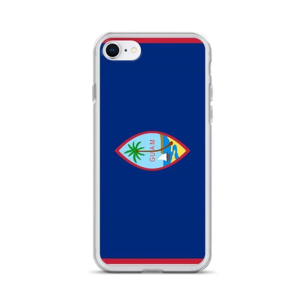 Coque iphone drapeau guam souple antichoc transparente