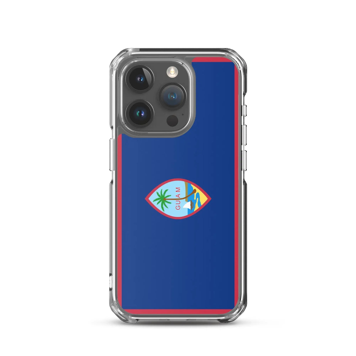 Coque iphone drapeau guam souple antichoc transparente