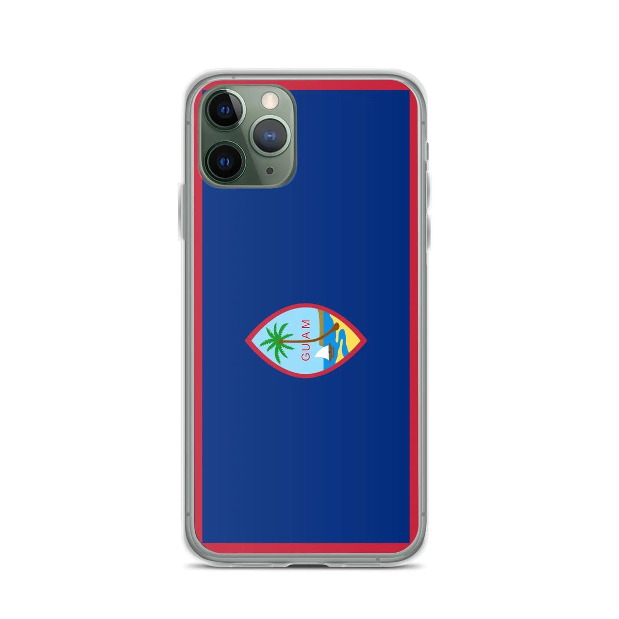 Coque iphone drapeau guam souple antichoc transparente