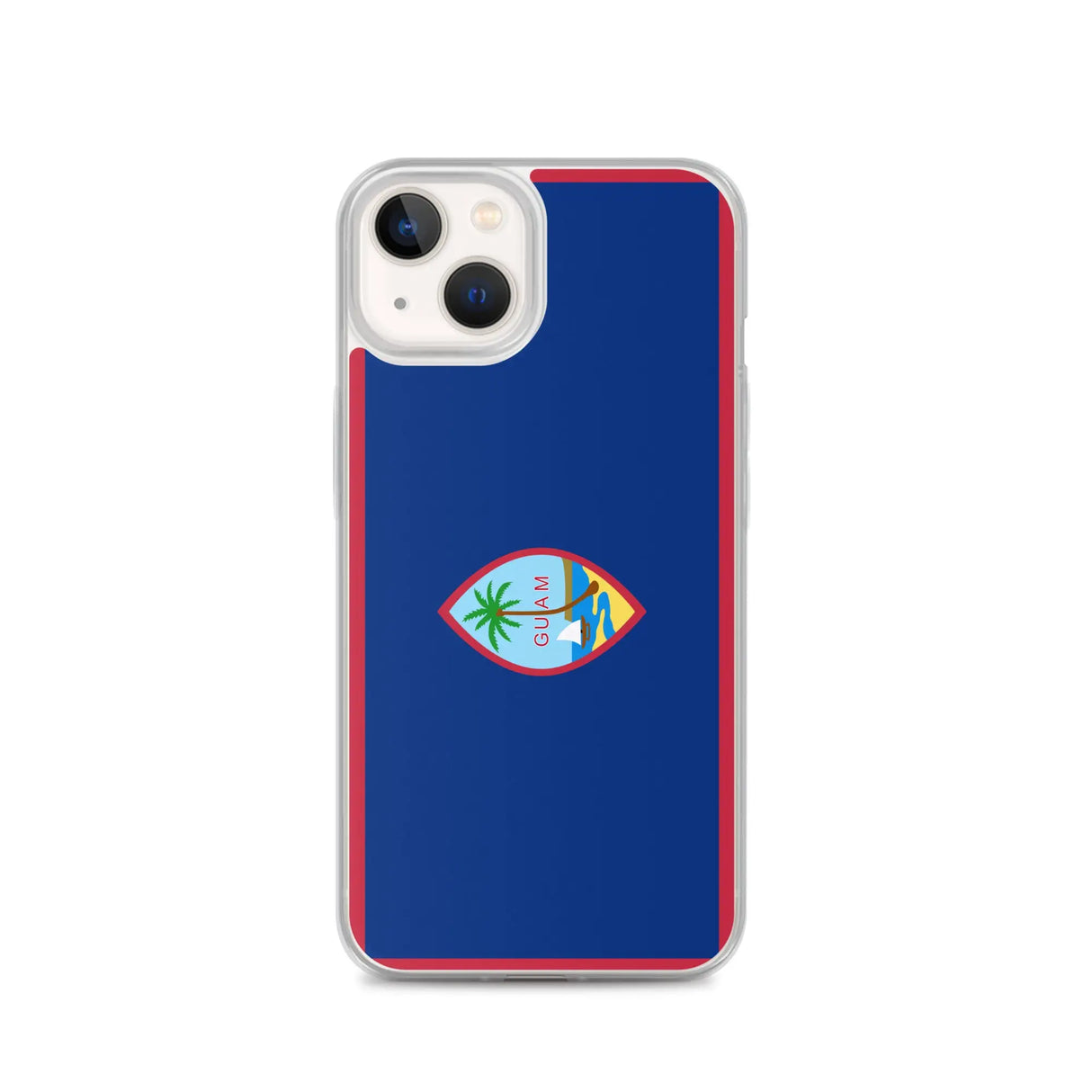 Coque iphone drapeau guam souple antichoc transparente