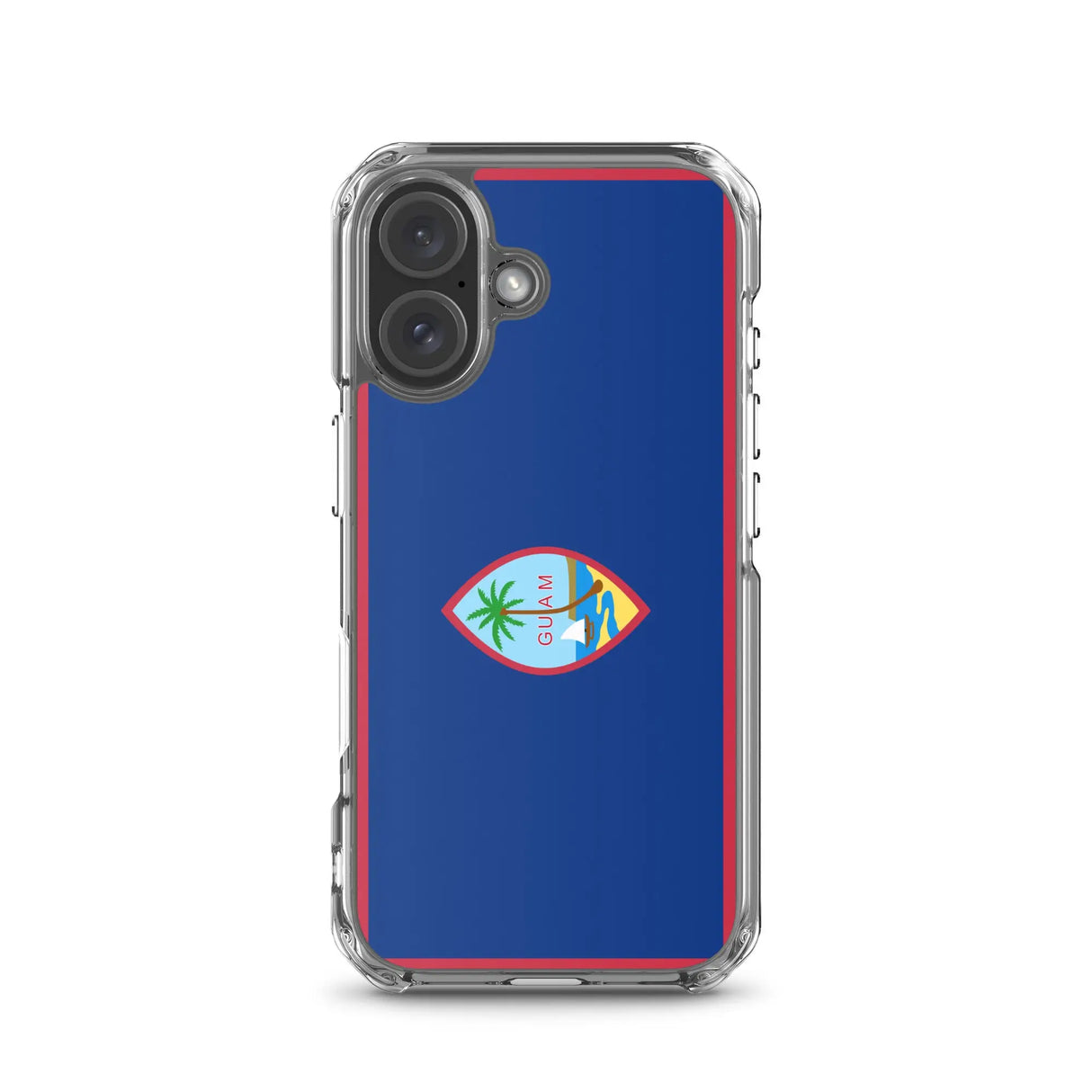 Coque iphone drapeau guam souple antichoc transparente