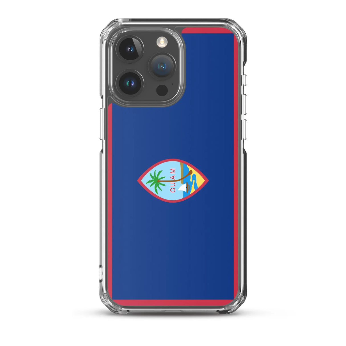 Coque iphone drapeau guam souple antichoc transparente